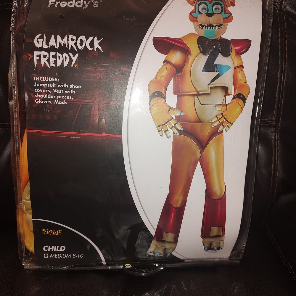 Spirit Glamrock Freddy Child Costume - Red and Yellow